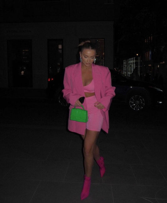 Zoe Biker Set Pink